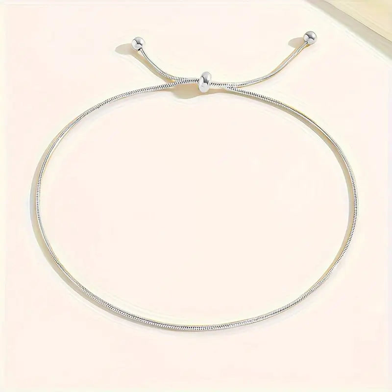 Minimalist Adjustable Anklet for Women