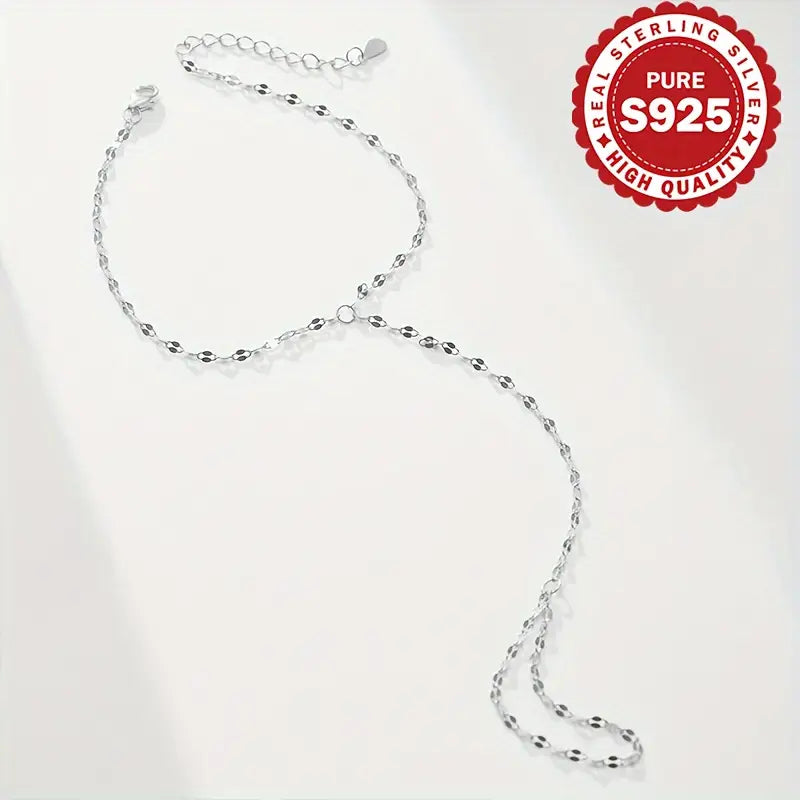Sterling Silver Lip Bracelet and Ring Set – Hypoallergenic