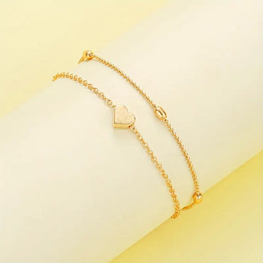 3-Piece Heart Necklace and Bracelet Set for Women