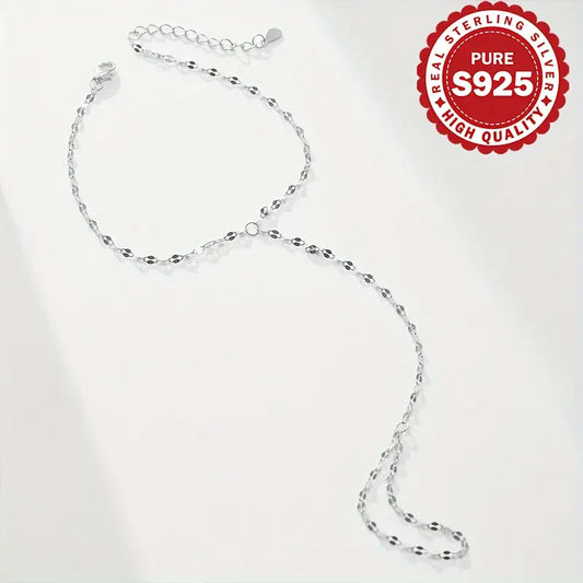 Sterling Silver Lip Bracelet and Ring Set – Hypoallergenic