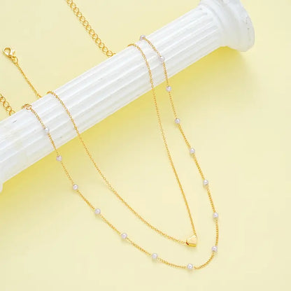 3-Piece Heart Necklace and Bracelet Set for Women